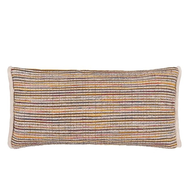 【預購】英國 抱枕/靠枕 Sakiori ochre - 30x60cm - 枕頭/抱枕 - 棉．麻 橘色