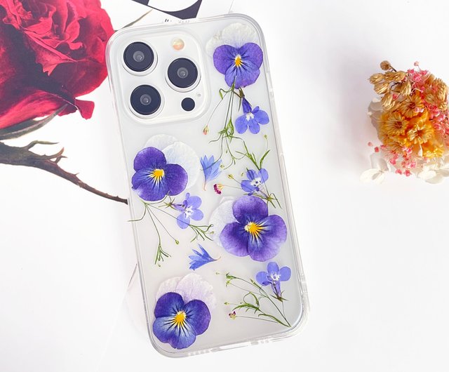押し花ケース ❁⃘*.ﾟオーダーページ いちご、押し花ケース、iPhone 16、Xperia 10 VI、Google Pixel