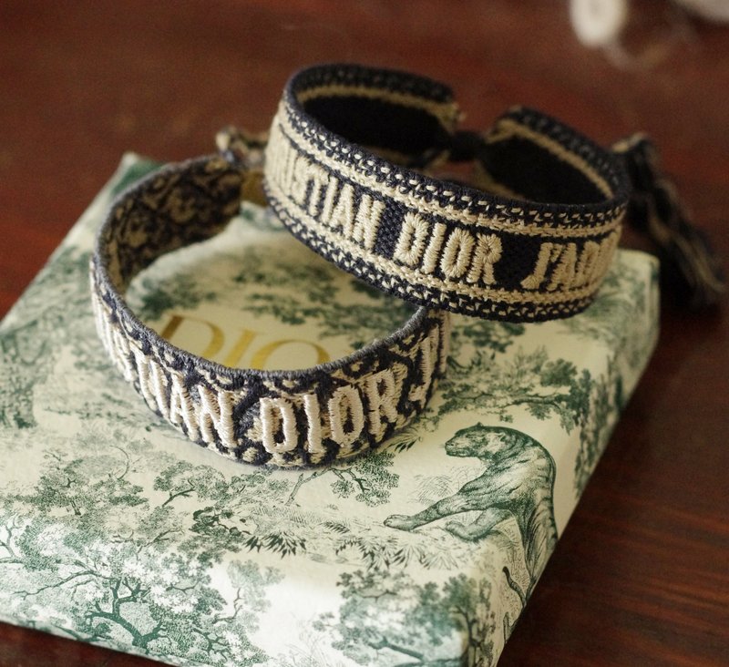 老又好 真品  Christian Dior 編織手環 手鍊 流蘇 BR268 - 手鍊/手環 - 其他金屬 金色