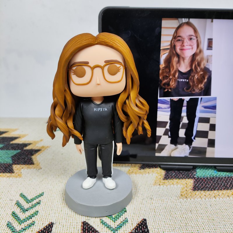 【客製化3D人像公仔】訂製手工Funko Pop男生朋友老公生日禮物 - 公仔/玩偶 - 黏土 多色