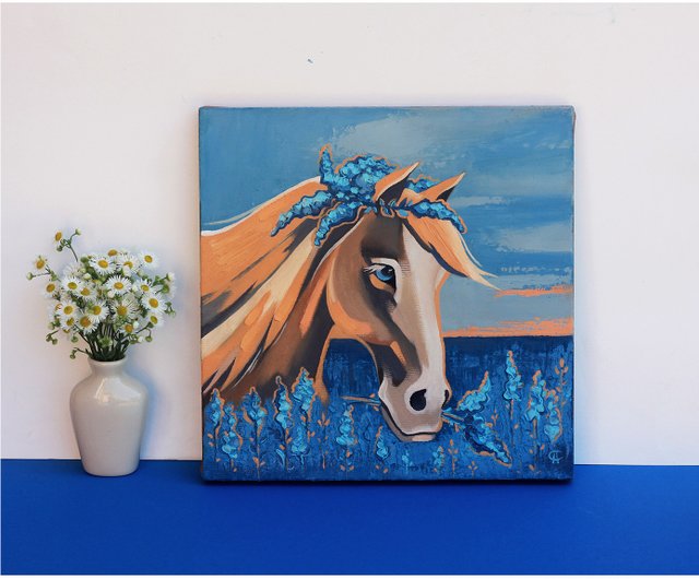 HORSE 油絵アート エポカドーロ2018皐月賞優勝記念油彩画 | サラブレッドアート