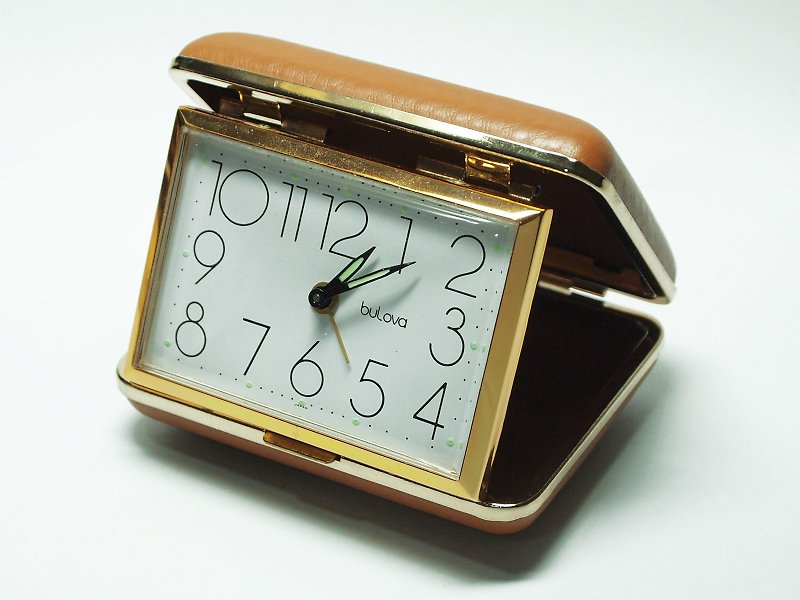 80s 時光旅行日本旅行用機械式時鐘 - 時鐘/鬧鐘 - 其他金屬 卡其色