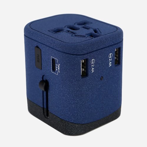 Nordace 【外遊法寶 】旅行萬用轉接插頭-3色可選-藍色 | USB接頭/Type-C