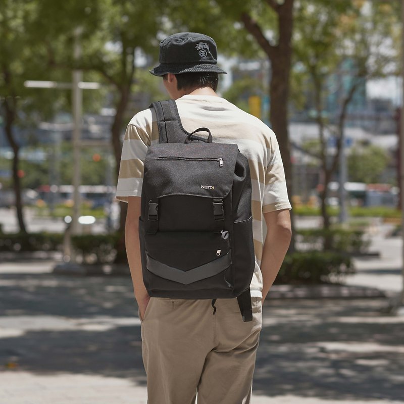 【出清】NETTA 城市休旅系列 束口後背包 (2色) - 後背包/書包 - 其他人造纖維 多色