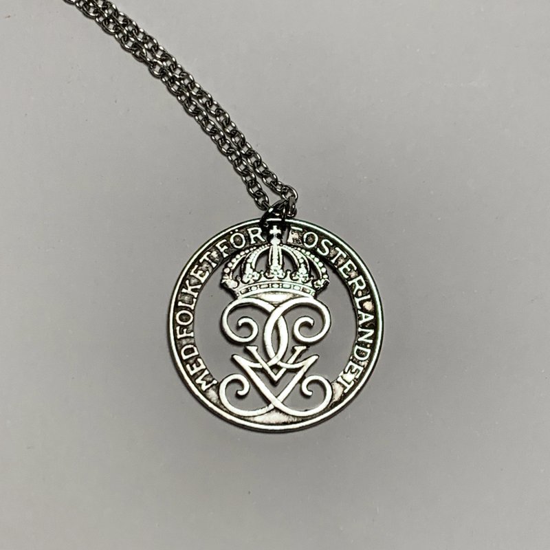 Sweden Gustav V 5 Øre pendant - สร้อยคอ - โลหะ 