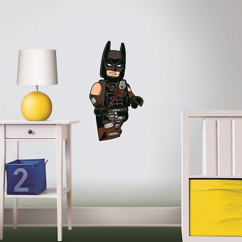 LEGO樂高LED燈系列／文具系列 LEGO 樂高拼圖靜電貼-蝙蝠俠