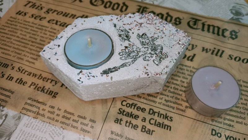 Fragrance diffuser Stone candle holder - Mother's Day birthday gift girlfriend exchange customization - เทียน/เชิงเทียน - วัสดุอื่นๆ สีเงิน