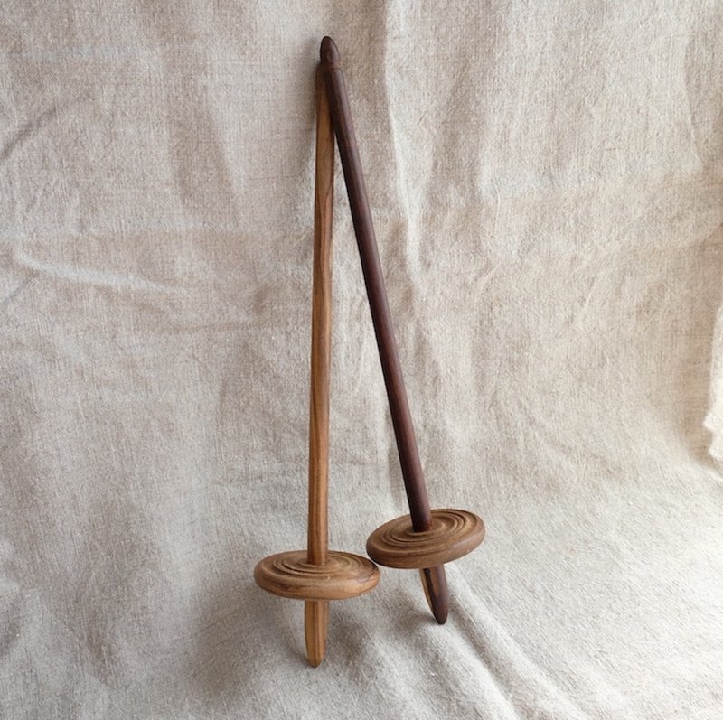 Handmade Wooden Spinning Spinning Tool - Knitting, Embroidery, Felted Wool & Sewing - Wood 