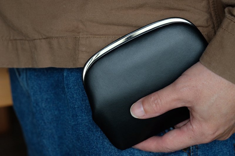 Ultra thin kisslock wallet - Wallets - Genuine Leather Multicolor