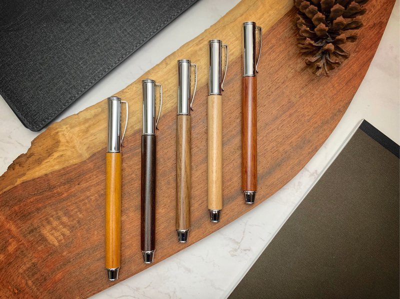 Solid wood ball pen - Rollerball Pens - Wood Multicolor