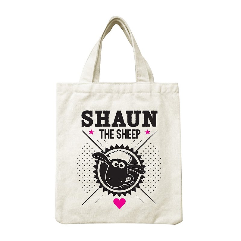 笑笑羊正版授權(Shaun The Sheep)-野餐包：【Vogue】,CA2AI02 - 手提包/手提袋 - 棉．麻 粉紅色