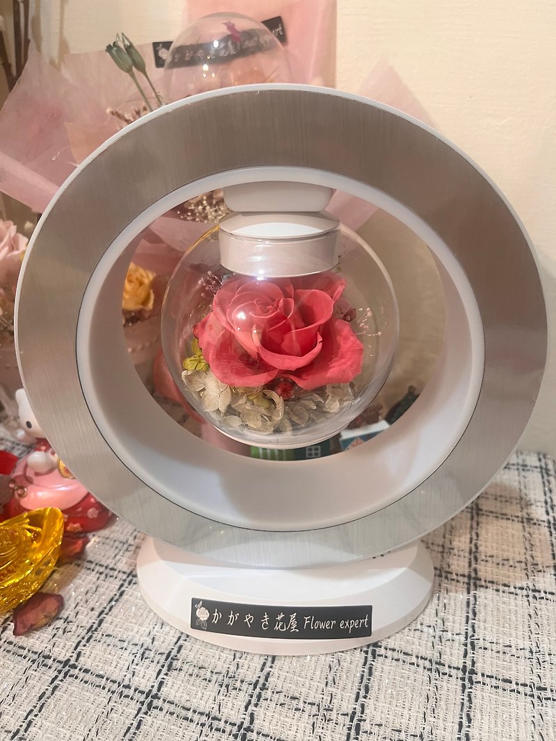 Customer order floating pink blue bud trumpet immortal flower/birthday gift/Mother's Day gift/Chinese Valentine's Day/induction decoration - ลำโพง - พืช/ดอกไม้ สึชมพู