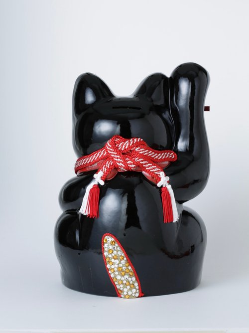特大　プーさん　黒招き猫 金運 BE@RBRICK 招き猫 金運 黒メッキ 1000％ – MCT TOKYO