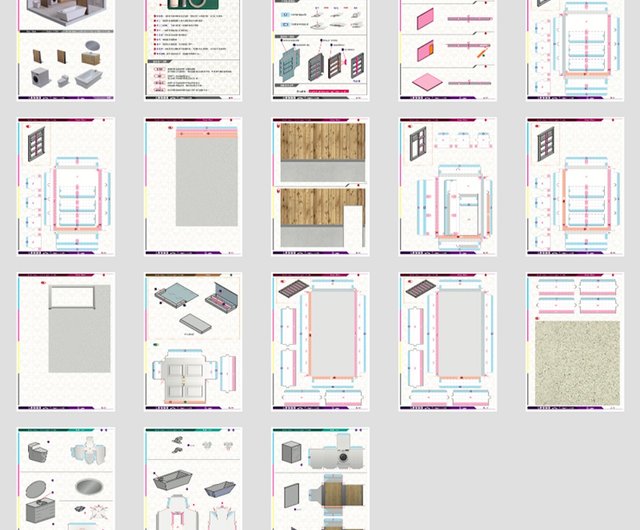 ifunwoo Dollhouse Paper Model model B #001