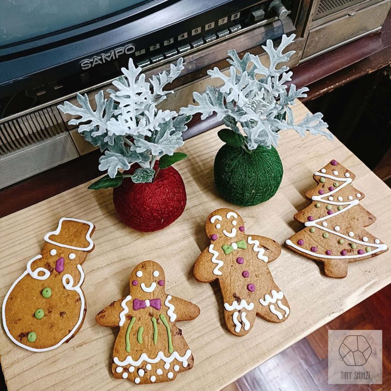 Recommended corporate activities [Christmas Snowflakes] Christmas moss ball hand-making experience (taught at home in Taiwan) - จัดดอกไม้/ต้นไม้ - พืช/ดอกไม้ 