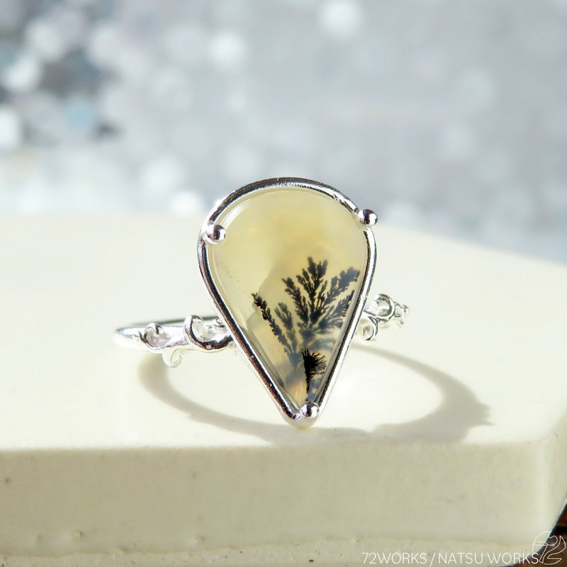 Dendritic Agate Ring - แหวนทั่วไป - เครื่องเพชรพลอย สีนำ้ตาล