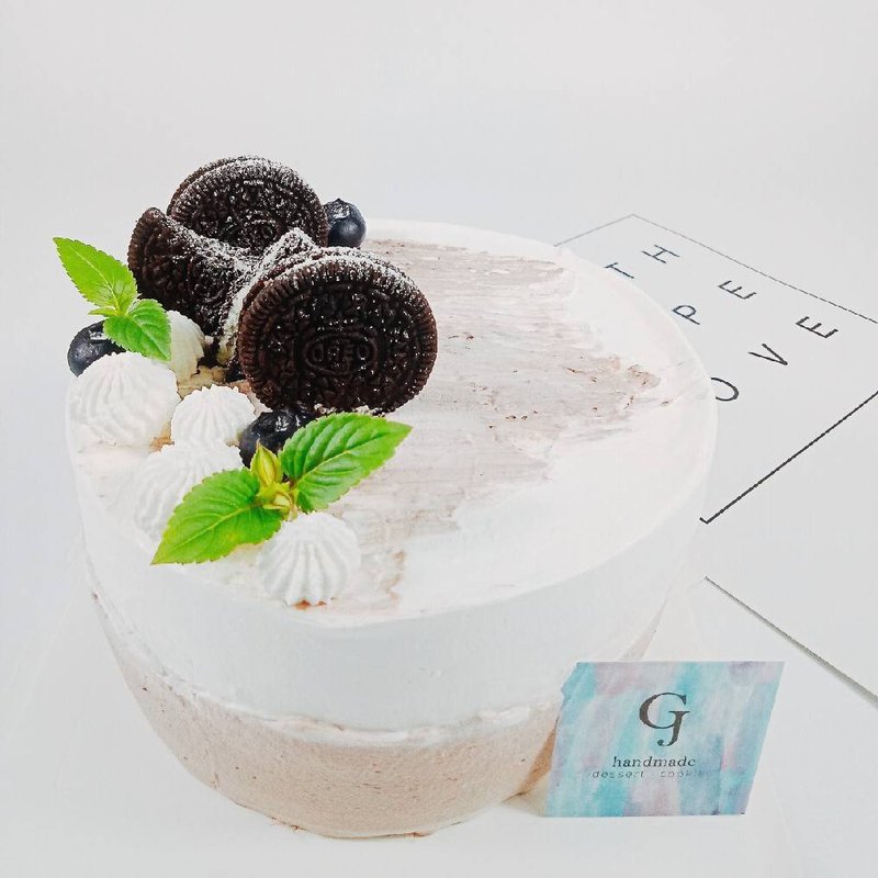 オレオバースデーケーキカスタムケーキ468インチは台湾南部に限定 - ケーキ - 食材 ブラウン