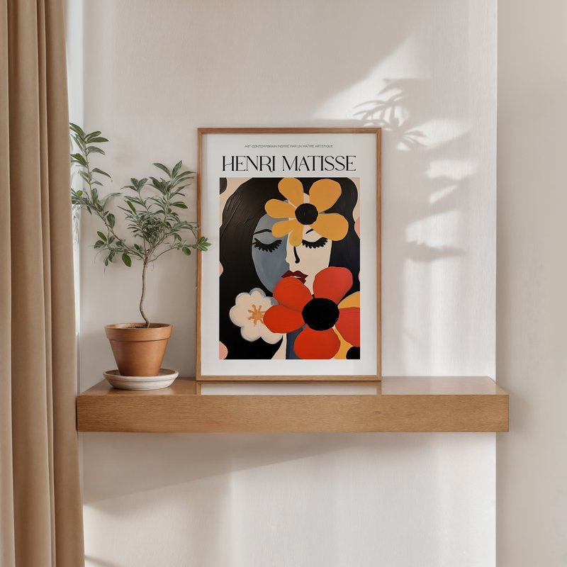 花語深眠 / マティス巨匠スタイル 掛け絵 絵画コア ポスター フレームなし 装飾画 - ポスター・絵 - 紙 
