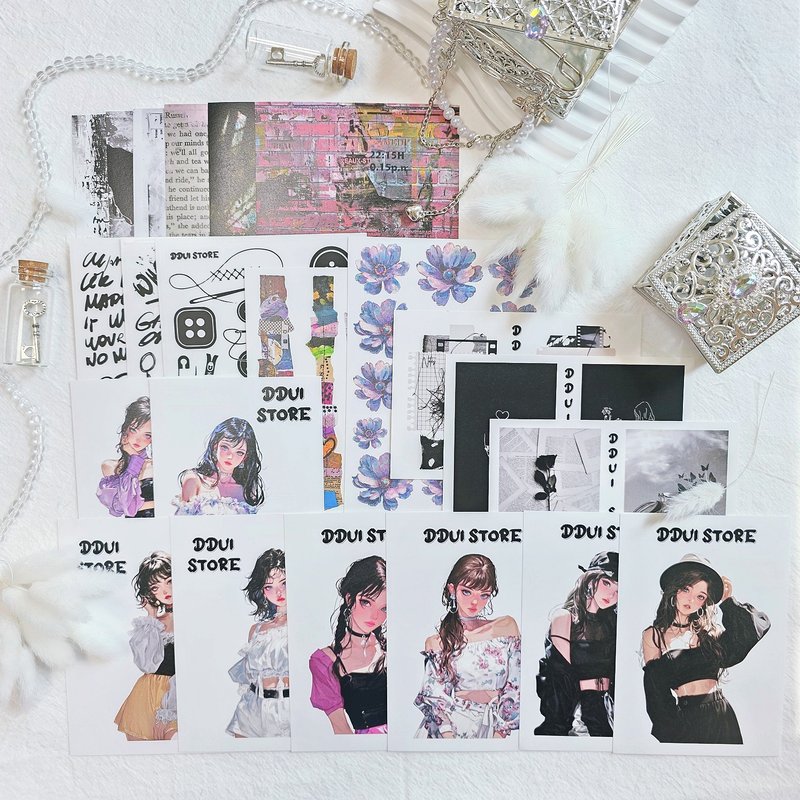 Mood Collage Sticker Pack - 貼紙 - 紙 紫色