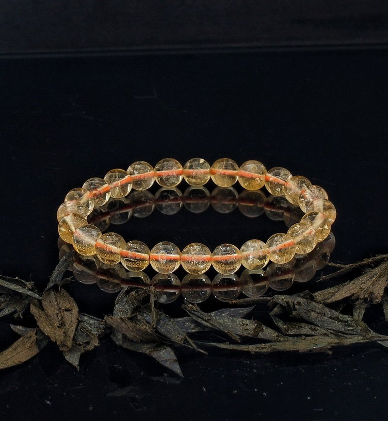 黃水晶 7.3mm 水晶手鍊 ( HKA8050 ) - 手鍊/手環 - 水晶 