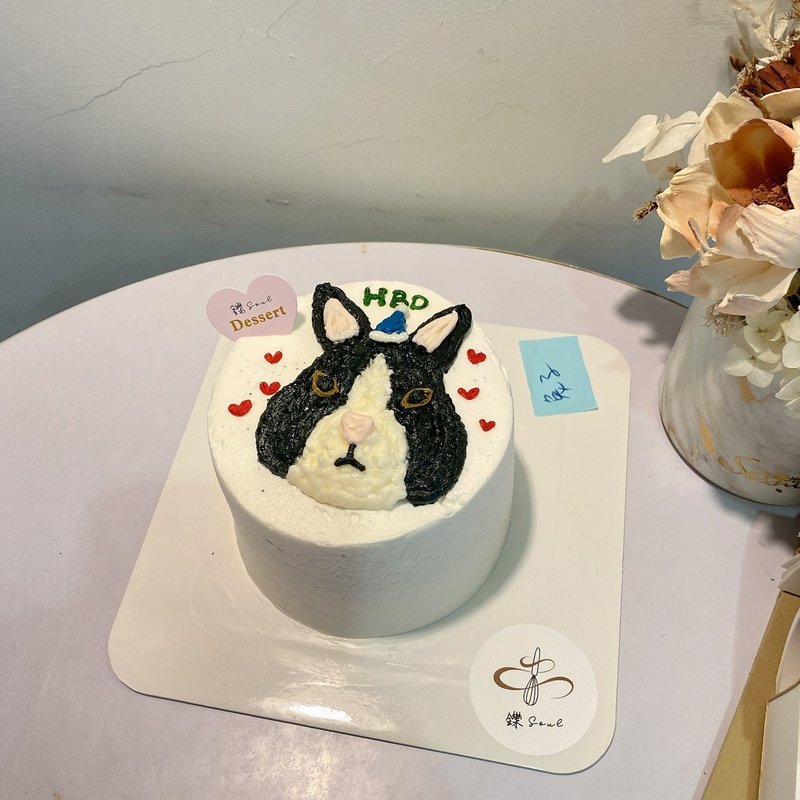 我的兔子 動物繪圖 客製化蛋糕 紀念日 鑠甜點 生日蛋糕 4吋蛋糕 - 蛋糕/甜點 - 新鮮食材 