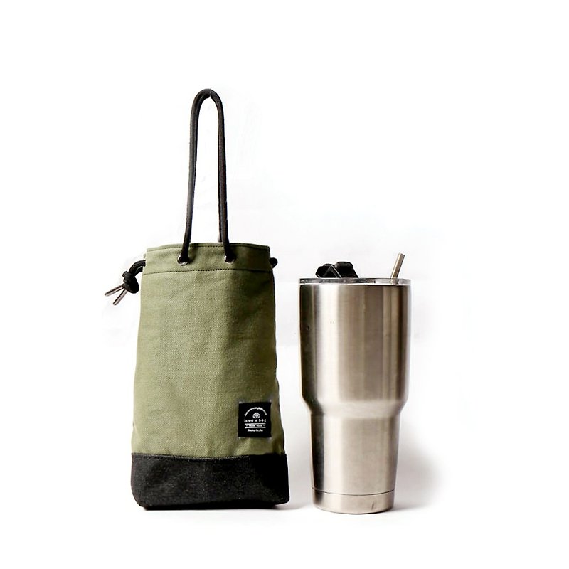 【icleaXbag】Portable Beverage Holder DG31 - Beverage Holders & Bags - Cotton & Hemp Green
