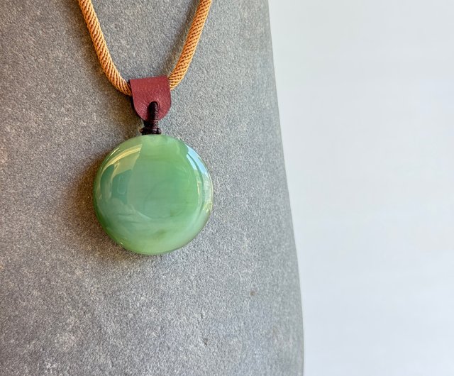 月円吉語 - 福氣玉光シリーズ - 台湾デザイン彫刻玉佩 - ショップ