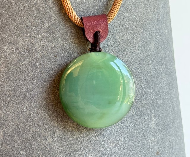 月円吉語 - 福氣玉光シリーズ - 台湾デザイン彫刻玉佩 - ショップ