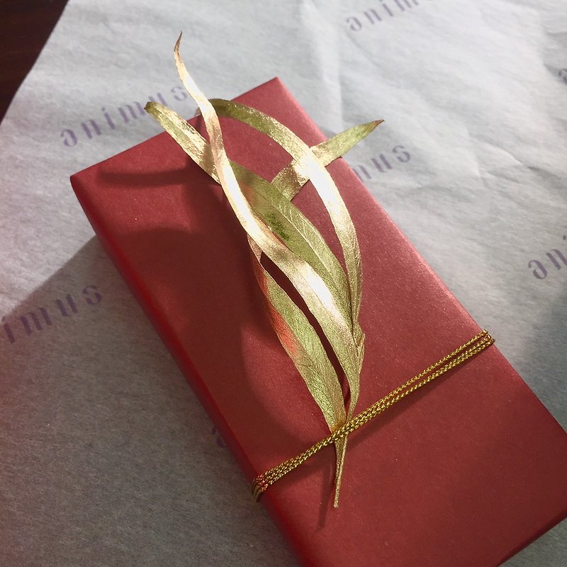 「新年の贈り物 - 限定ゴールデン鋭い葉」は、植物の香りのハンドクリーム|古典的なジャスミン＆リニューアルレモングラス|送料無料小さなギフトカード交換新年の贈り物 - ハンドケア - その他の素材 