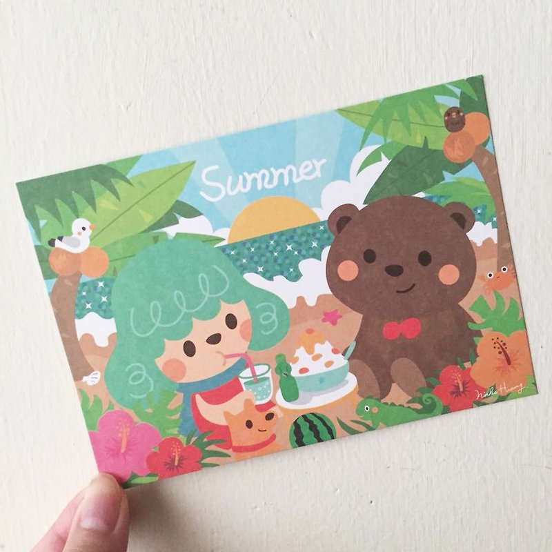 Four Seasons - Summer 2018 Postcard - Cards & Postcards - Paper Blue