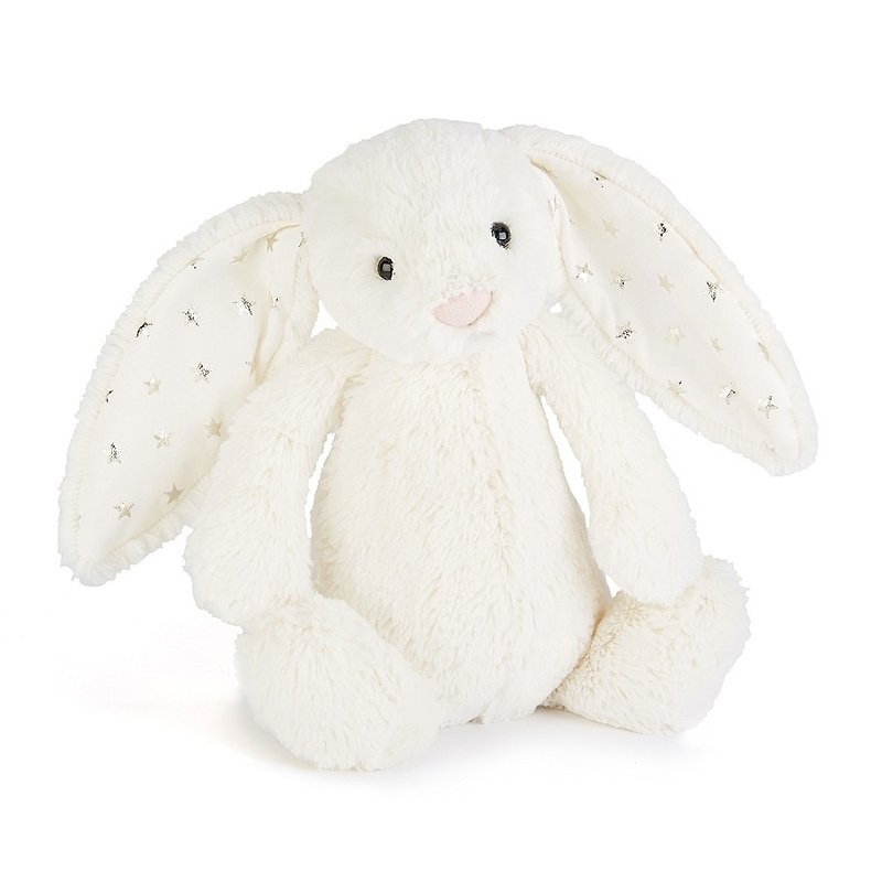 Bashful Twinkle Bunny 閃亮白星星兔 18cm - 公仔模型 - 聚酯纖維 白色