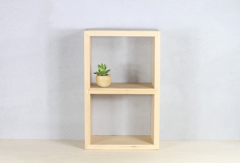 Simple Storage Shelf│Birth／Bench／Gift／Incorporated│ - Storage - Wood Brown