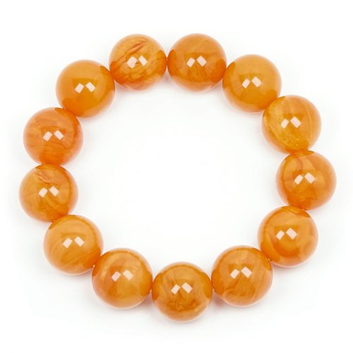 正佳珠寶 Gemsrich Jewelry 【正佳珠寶】蜜蠟琥珀 頂級花蜜蠟 17.8-18.3mm 花蜜蠟手珠