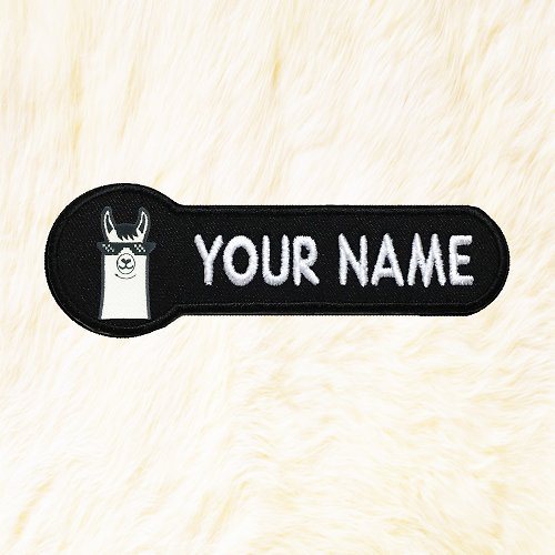 24PlanetsStudio LLAMA like a Bos Personalized Iron on Patch Your Name Your Text Buy 3 Get 1 Free