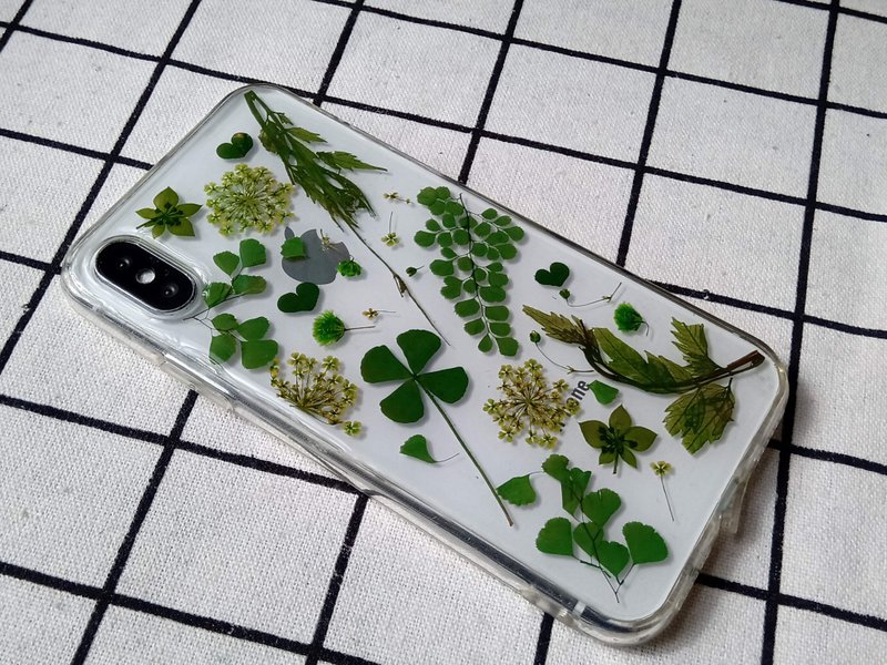 Handmade phone case,iPhone X, iPhone XS - Phone Cases - Plastic Green