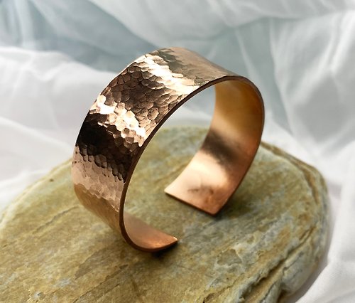 蔦空間 純手工製極寬版銅手環