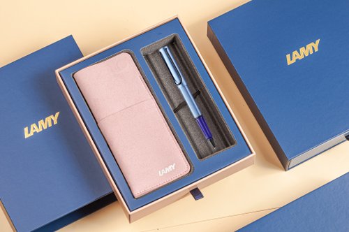 LAMY TAIWAN 官方旗艦館 【雷雕刻字】LAMY 鋼珠筆 磁吸筆套禮盒 / AL STAR / 多彩選01