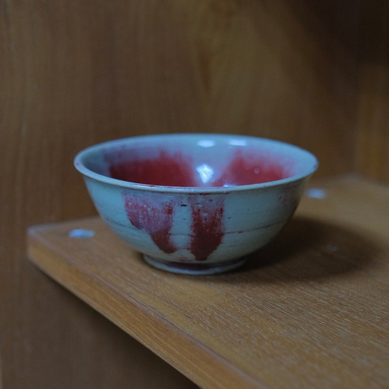 ブロンズの赤いスープボウル - 茶碗・ボウル - 陶器 レッド