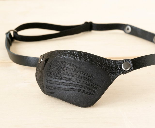 Leather Eye Patch | Sport Design Eye Patch | Brown Black Eye