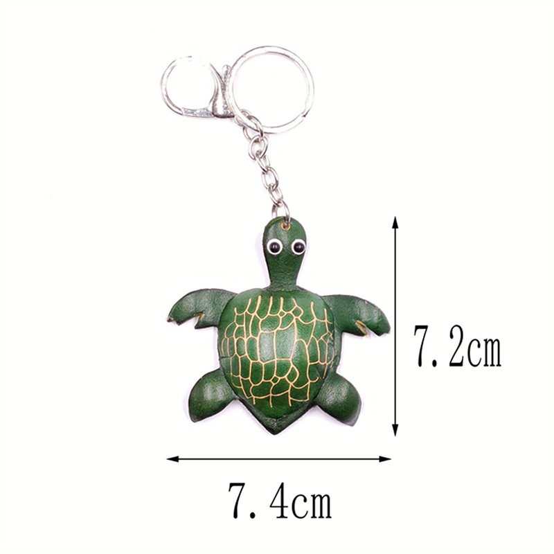 海洋動物系列真皮鑰匙扣掛件 - 鑰匙圈/鑰匙包 - 真皮 