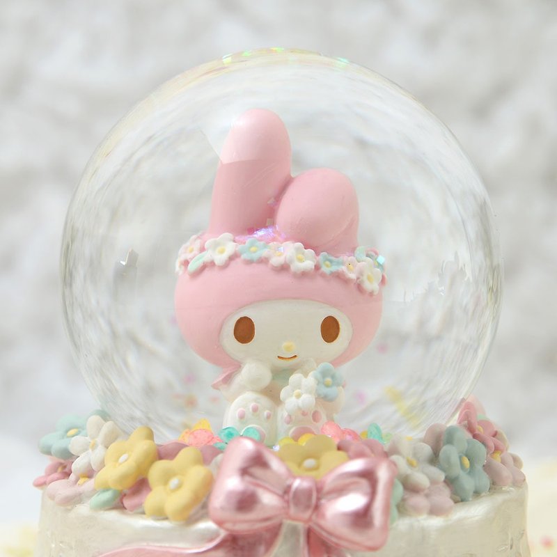 My Melody Flower Basket Crystal Ball Ornament - Items for Display - Glass 