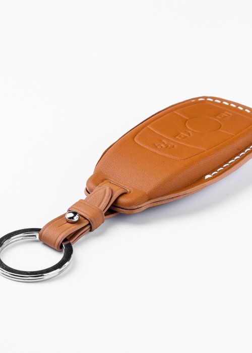 Timotheus for Mercedes key fob cover case, Compatible with Mercedes key  case, Handmade Genuine Leather for Mercedes keychains | MR22