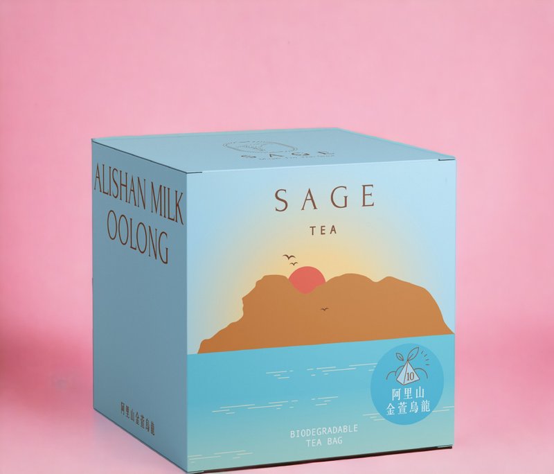 Sage Tea [Moisturizing and Health-preserving] Alishan Jinxuan Oolong Cordless Original Leaf Tea Bags 10 gift jars - Tea - Fresh Ingredients Blue