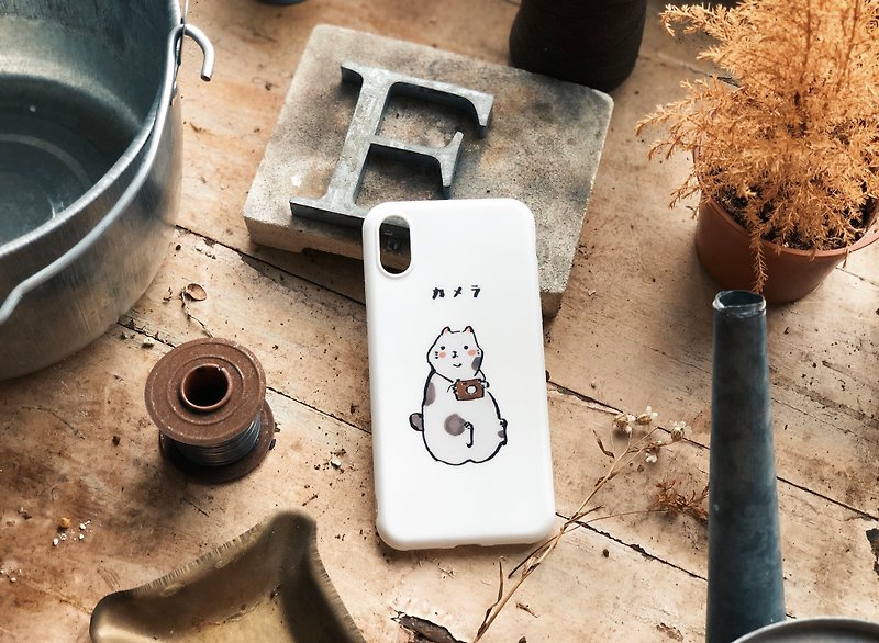 Little photographer matte phone case - เคส/ซองมือถือ - พลาสติก ขาว