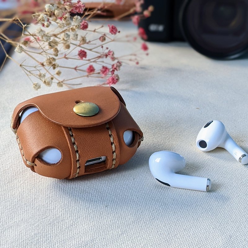 Airpods 3 holder - Headphones & Earbuds Storage - Genuine Leather Multicolor