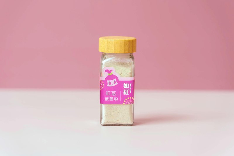 紅蔥椒鹽粉 - 拌麵/麵條/米粉 - 玻璃 紅色