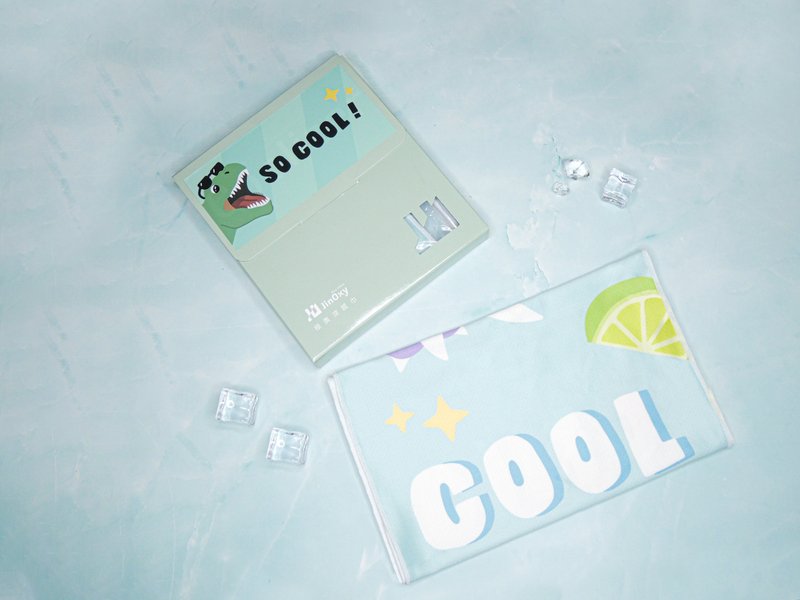 【JinOxy X DINO 】 -8度C COOL夏恐龍涼感巾 - 領結/領巾 - 聚酯纖維 