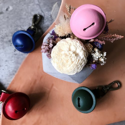 老喬皮革製作所 有聲皮革鈴鐺 鑰匙圈 吊飾 寵物配件 皮革手作
