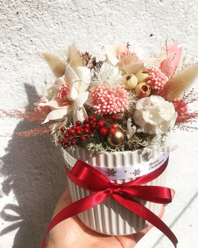 粉金年華永恆花禮 - 乾燥花/永生花 - 植物．花 粉紅色