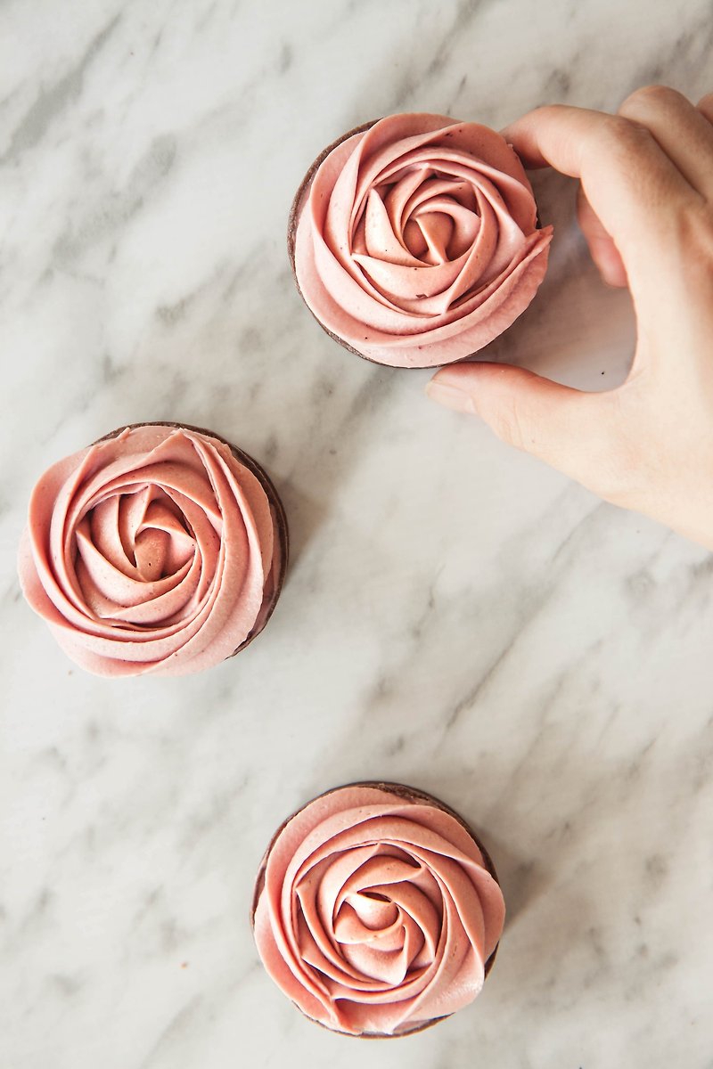 覆盆子小塔 6入  Raspberry Tart - 蛋糕/甜點 - 新鮮食材 粉紅色
